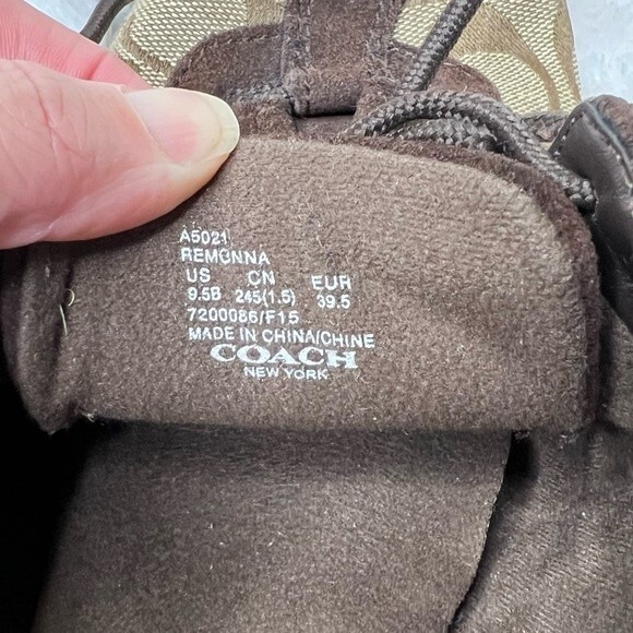 COACH Remonna monogram C Canvas Sneaker - Picture 6 of 7